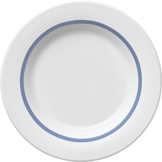 Plate special deep round with rim embossed 23cm