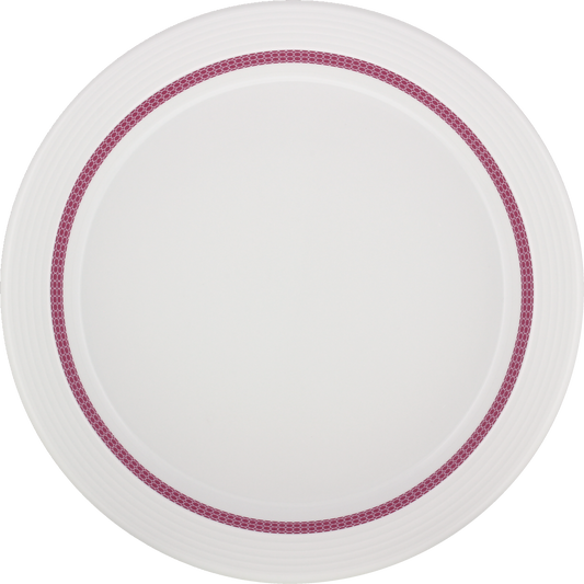 Plate special half-deep with rim embossed 25cm