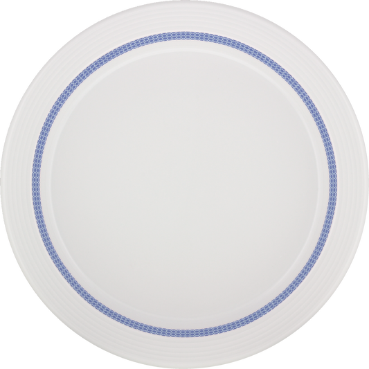 Plate special half-deep with rim embossed 25cm