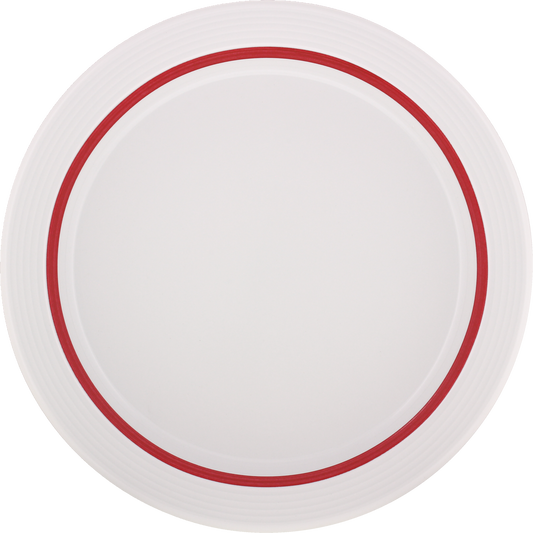 Plate special half-deep with rim embossed 25cm