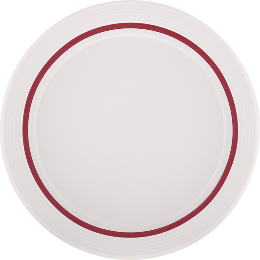 Plate special half-deep with rim embossed 25cm