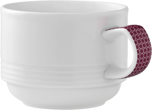 Cup stackable embossed 0.18l