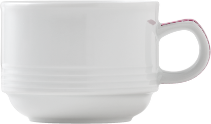 Cup stackable embossed 0.18l