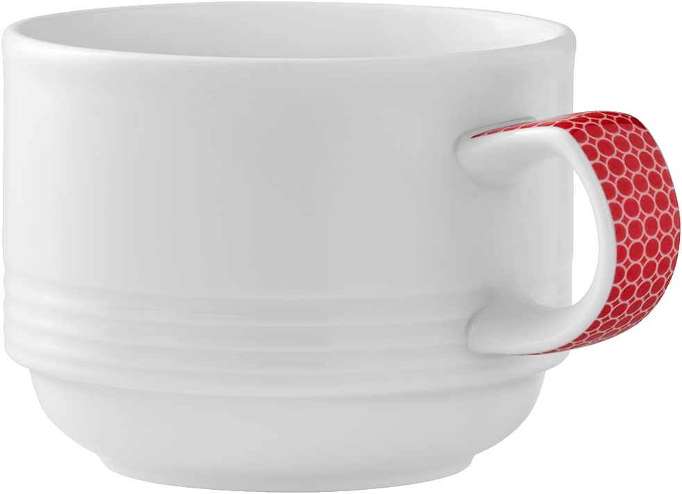 Cup stackable embossed 0.18l