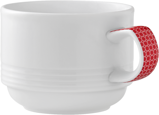 Cup stackable embossed 0.18l