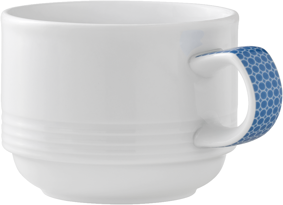 Cup stackable embossed 0.18l