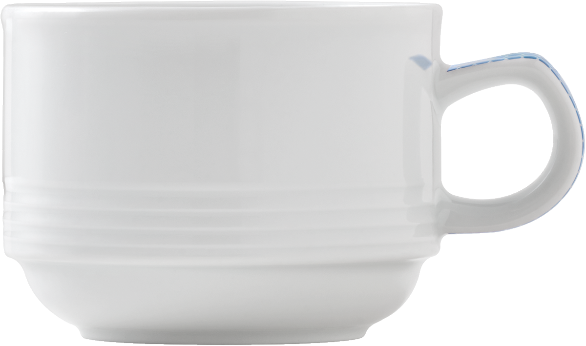 Cup stackable embossed 0.18l