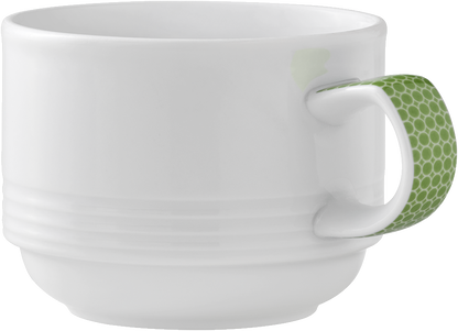 Cup stackable embossed 0.18l