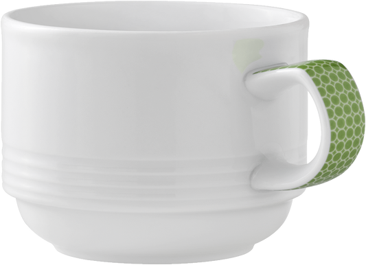 Cup stackable embossed 0.18l