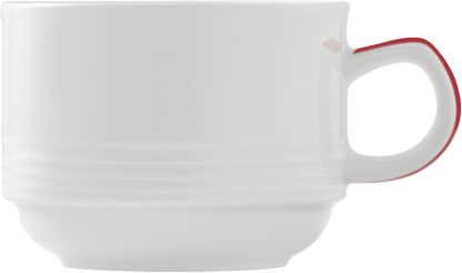 Cup stackable embossed 0.18l
