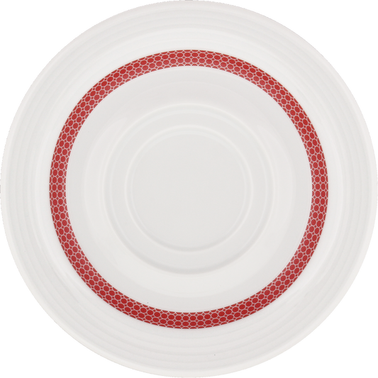 Saucer special with double well embossed 16cm