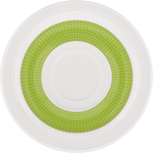 Saucer special with double well embossed 16cm