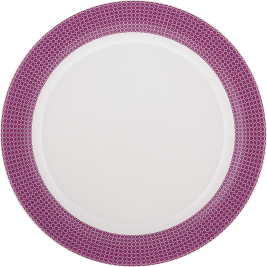 Plate flat round with rim 20cm