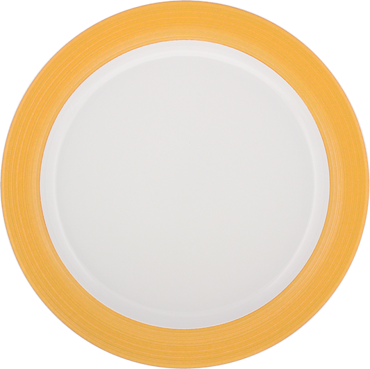 Plate flat round with rim 25cm