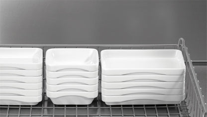 Platter rectangular stackable 18x12cm