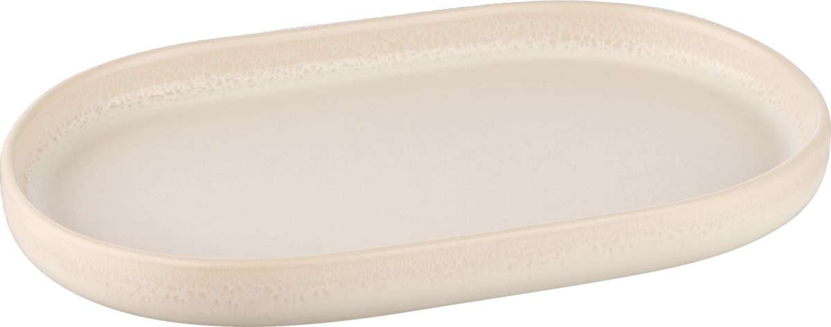 Platter oval cashmere 18cm