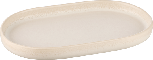 Platter oval cashmere 18cm