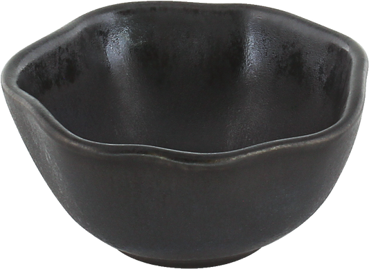 Small dish round ebony 8cm