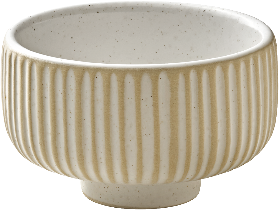 Small bowl round embossed white 8cm/0.12l