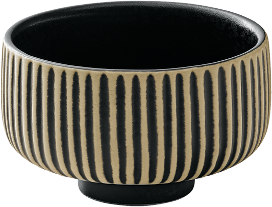 Small bowl round embossed black/white 8cm/0.12l