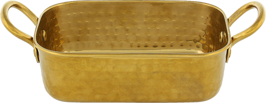 Small pan rectangular gold 15x10cm