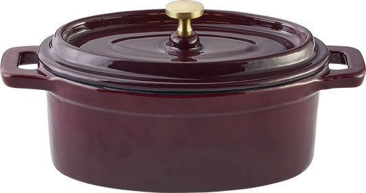 Cocotte oval cherry 15x10cm