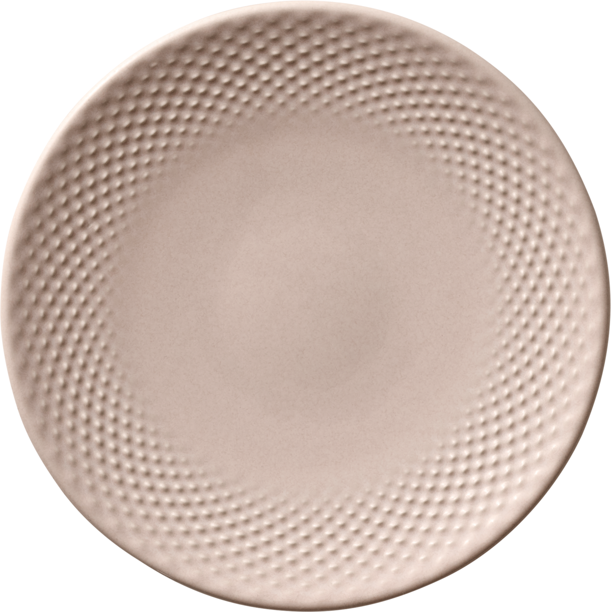 Plate flat round coupe embossed blush 17cm