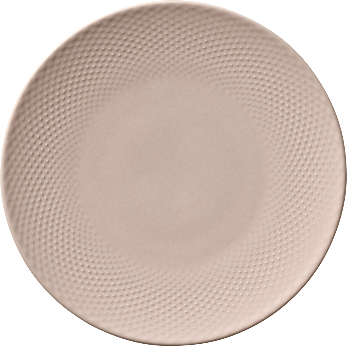 Plate flat round coupe embossed blush 24cm