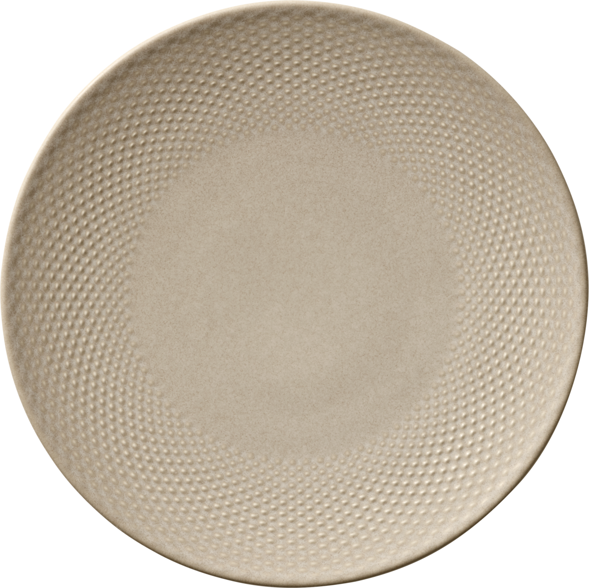 Plate flat round coupe embossed almond 24cm