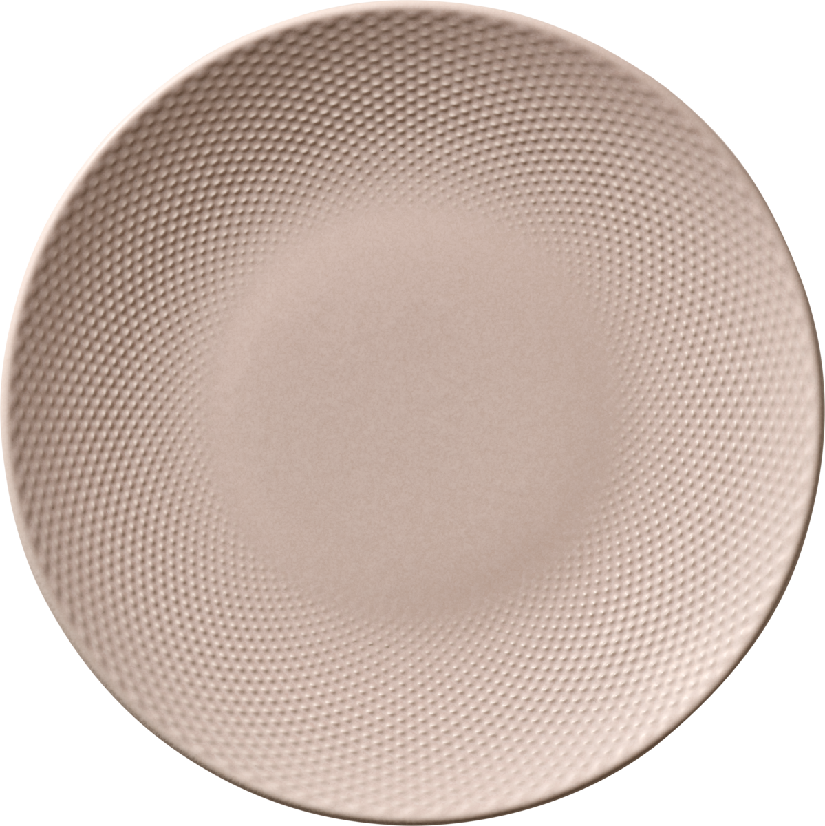 Plate flat round coupe embossed blush 28cm