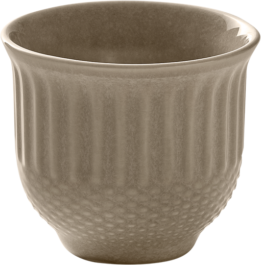 Cup embossed almond 0.08l