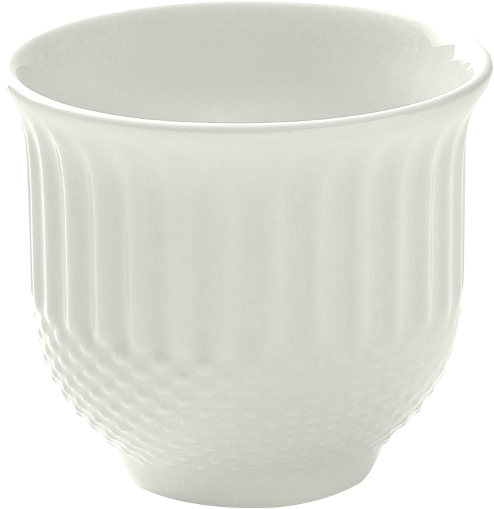 Cup embossed cream 0.08l