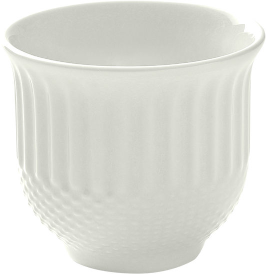 Cup embossed cream 0.08l