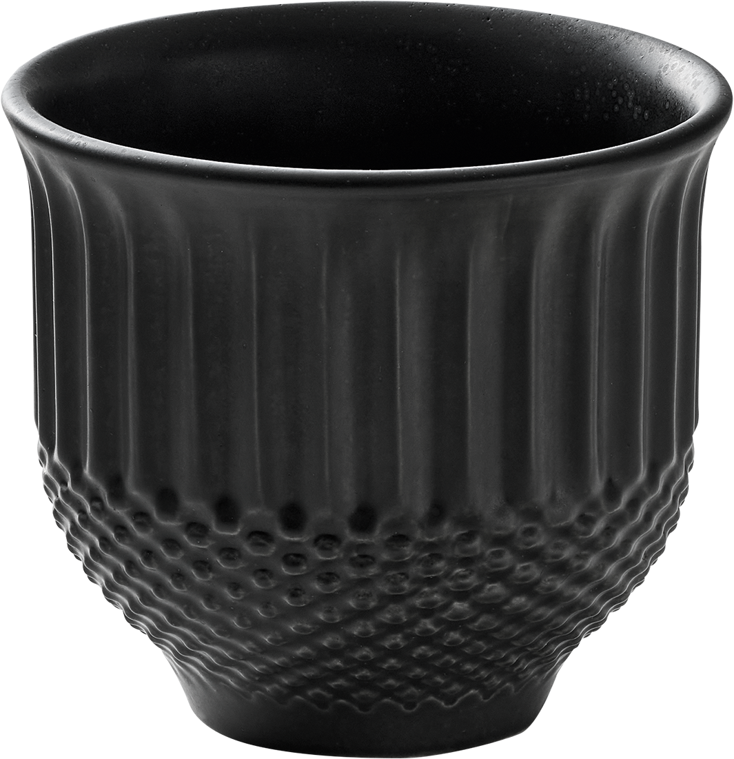 Mug embossed coal 0.30l