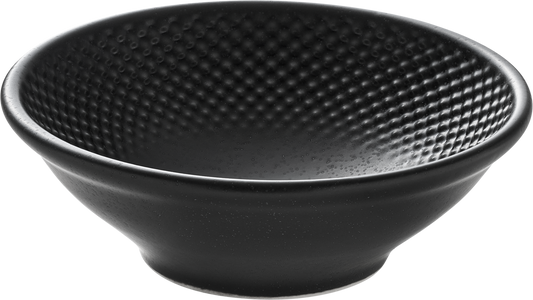 Bowl round embossed coal 16cm/0.50l