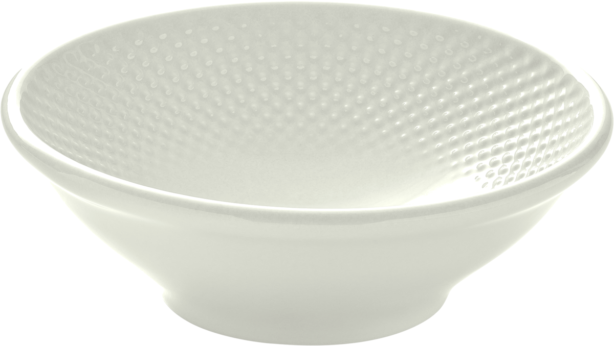 Bowl round embossed cream 16cm/0.50l