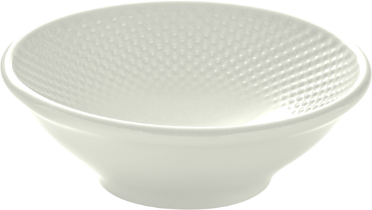 Bowl round embossed cream 16cm/0.50l