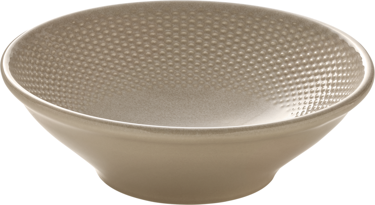 Bowl round embossed almond 20cm/0.90l