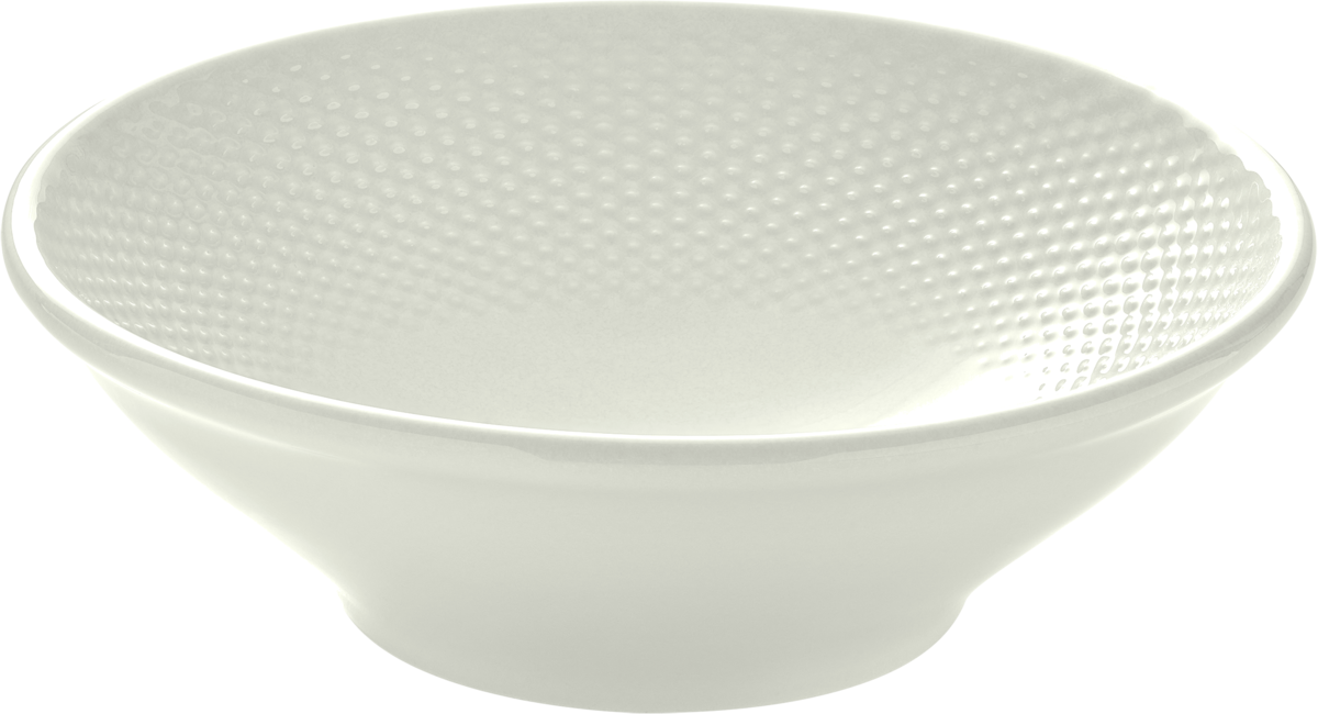 Bowl round embossed cream 20cm/0.90l