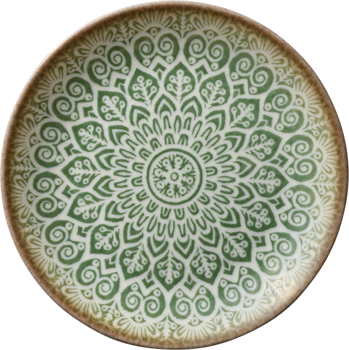 Plate flat round coupe jade 15cm