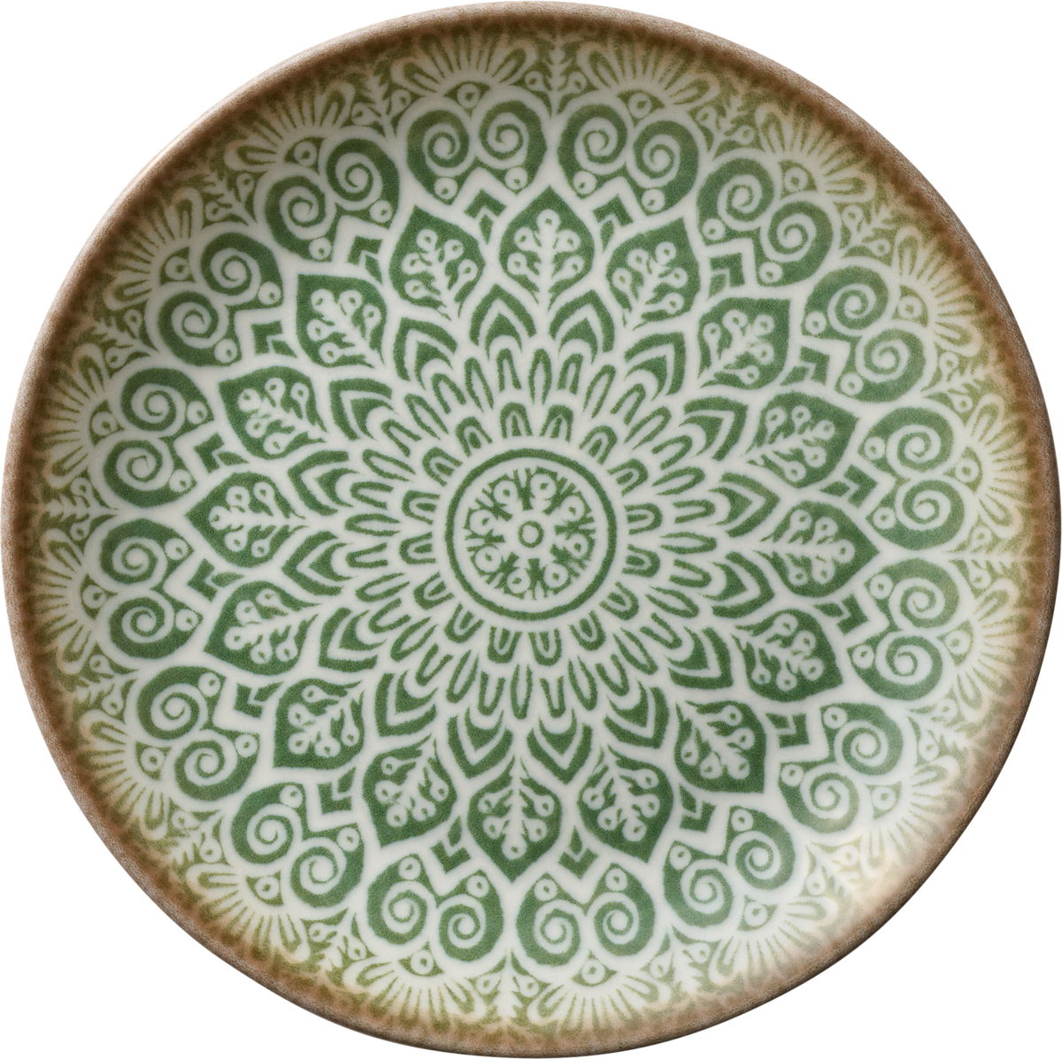 Plate flat round coupe jade 21cm