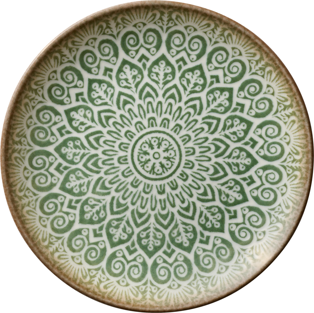 Plate flat round coupe jade 25cm