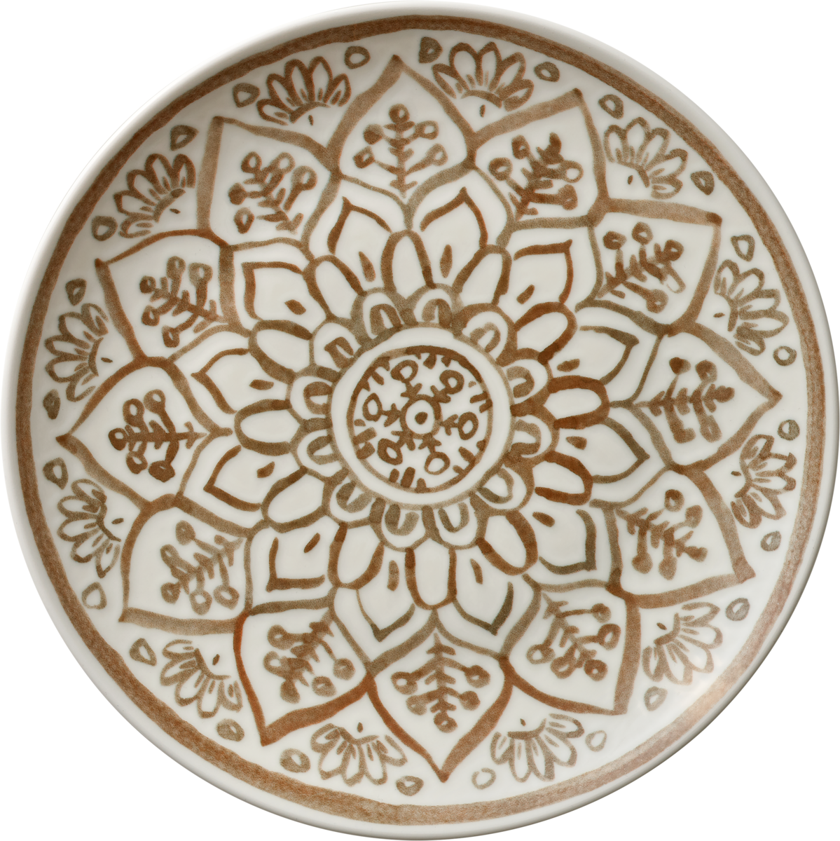 Plate flat round coupe sienna 33cm