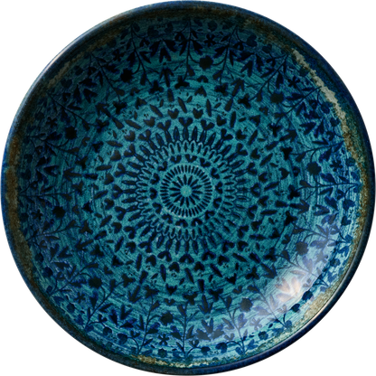 Plate deep round coupe indigo 21cm