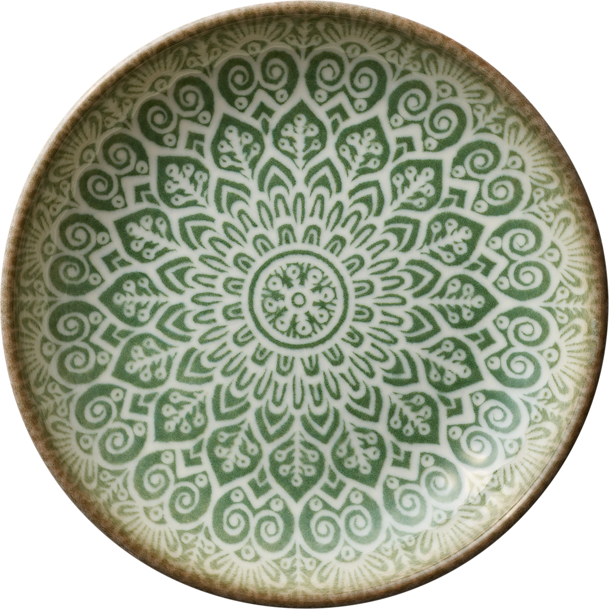 Plate deep round coupe jade 21cm