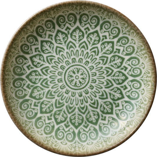 Plate deep round coupe jade 21cm