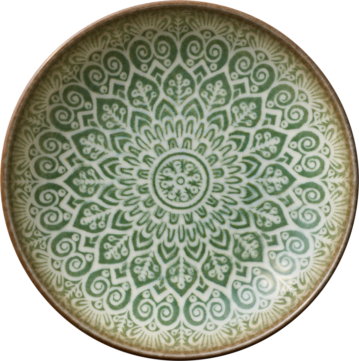 Plate deep round coupe jade 25cm