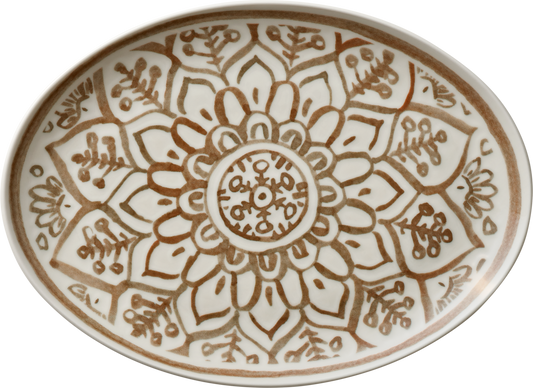 Platter oval coupe sienna 32x24cm