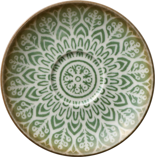 Saucer round jade 12cm