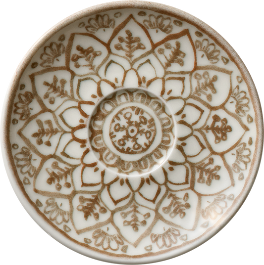 Saucer round sienna 12cm